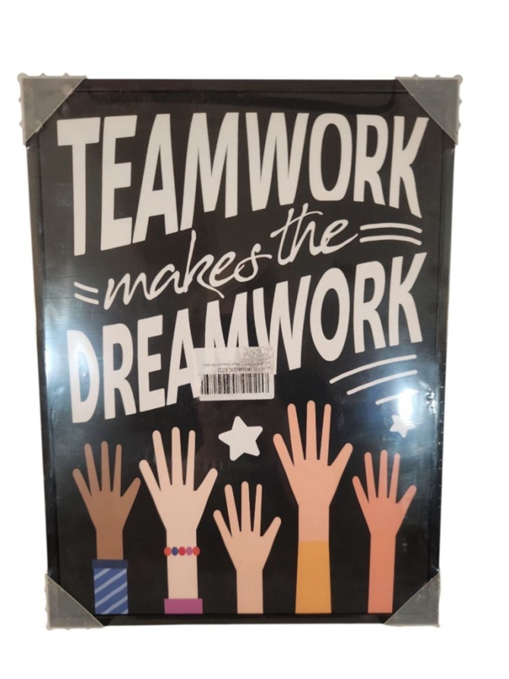 Motivational Teamwork Dreamwork Framed Wall Art Decor Office School Gift 12x16